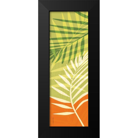 Tropic II Black Modern Wood Framed Art Print by Ahava