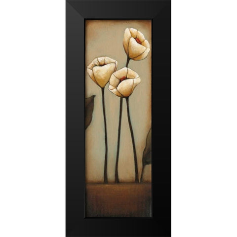 Jardin de Flores II Black Modern Wood Framed Art Print by Alves, Helena