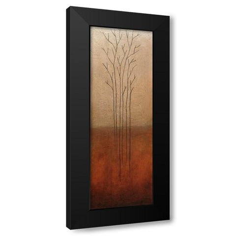 Branch Rouge Black Modern Wood Framed Art Print by Eve