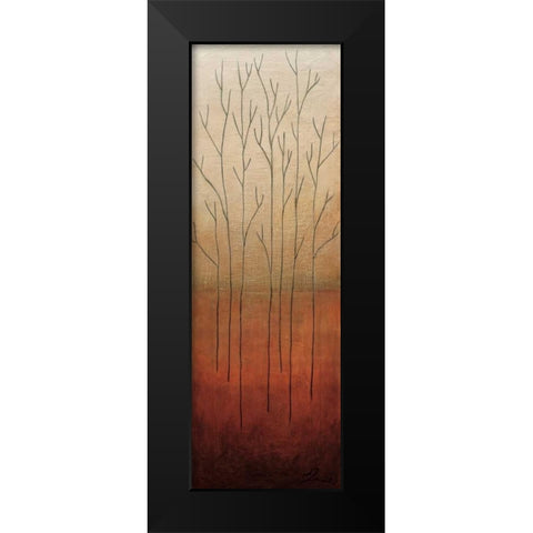 Branch Rouge II Black Modern Wood Framed Art Print by Eve
