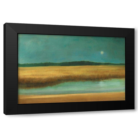 Harvest Moon Black Modern Wood Framed Art Print by Gold, Caroline