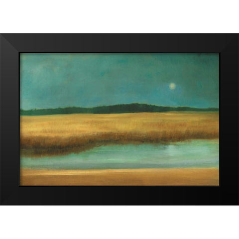 Harvest Moon Black Modern Wood Framed Art Print by Gold, Caroline