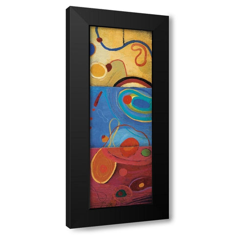 String Theory II Black Modern Wood Framed Art Print with Double Matting by Li-Leger, Don