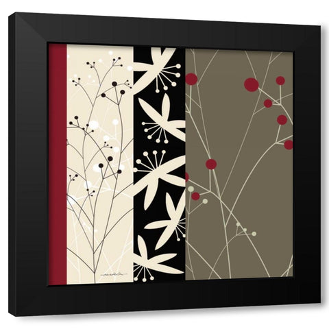 By Design II Black Modern Wood Framed Art Print by Ahava