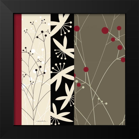 By Design II Black Modern Wood Framed Art Print by Ahava