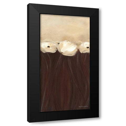 Poppy Bouquet Black Modern Wood Framed Art Print by Parker, Karen Lorena