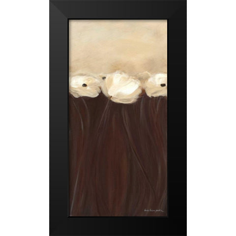 Poppy Bouquet Black Modern Wood Framed Art Print by Parker, Karen Lorena