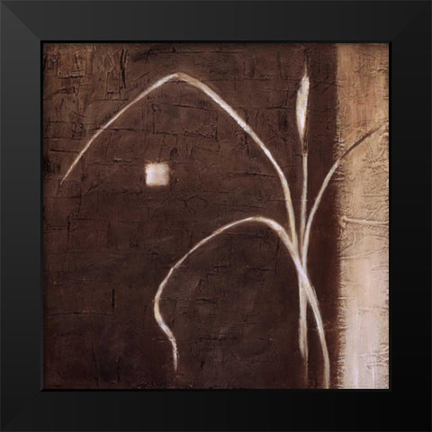 Grass Roots I Black Modern Wood Framed Art Print by Salemink-Roos, Ursula