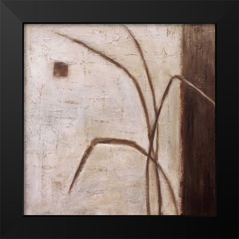 Grass Roots II Black Modern Wood Framed Art Print by Salemink-Roos, Ursula