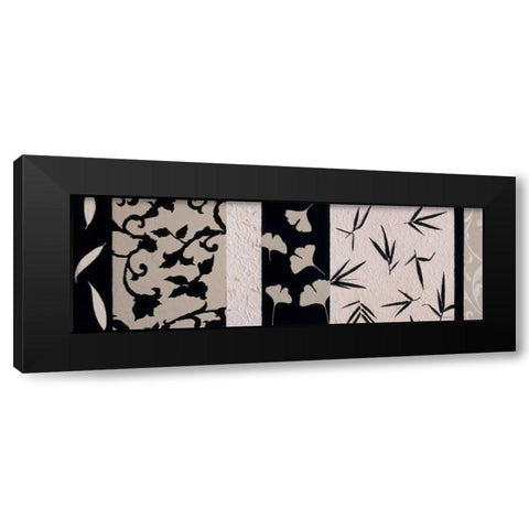 Pattern Play I Black Modern Wood Framed Art Print by Vindedzis, Rita
