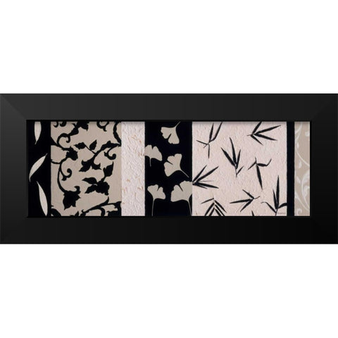 Pattern Play I Black Modern Wood Framed Art Print by Vindedzis, Rita