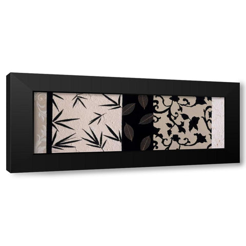 Pattern Play II Black Modern Wood Framed Art Print by Vindedzis, Rita