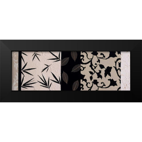 Pattern Play II Black Modern Wood Framed Art Print by Vindedzis, Rita