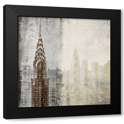 Edifice I Black Modern Wood Framed Art Print with Double Matting by Venter, Tandi