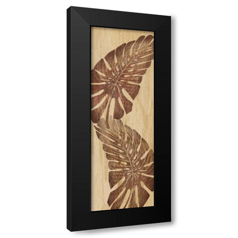Tiki Grove I Black Modern Wood Framed Art Print with Double Matting by Ahava