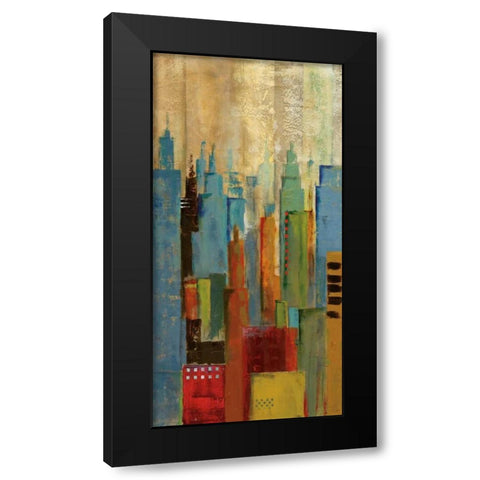 Towerscape I Black Modern Wood Framed Art Print with Double Matting by Cardenas, Jason