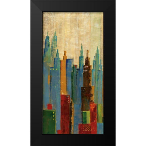Towerscape II Black Modern Wood Framed Art Print by Cardenas, Jason