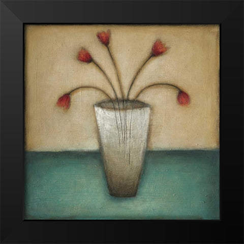 In Bloom I Black Modern Wood Framed Art Print by Eve