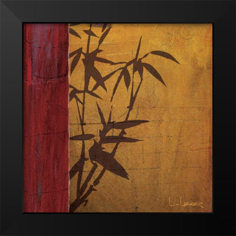 Modern Bamboo I Black Modern Wood Framed Art Print by Li-Leger, Don