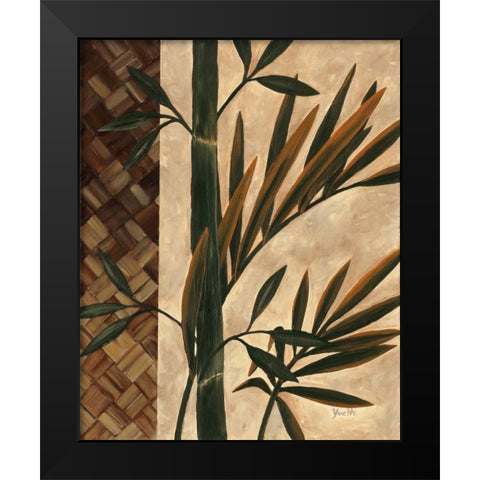 Palm Breeze Black Modern Wood Framed Art Print by St. Amant, Yvette