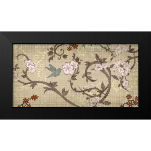 Songbird II Black Modern Wood Framed Art Print by Venter, Tandi