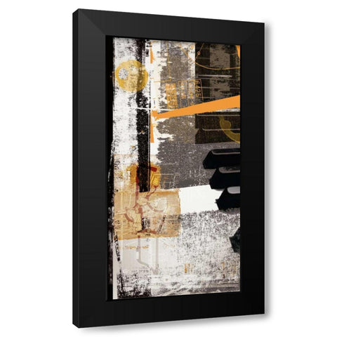 Notes Black Modern Wood Framed Art Print with Double Matting by NOAH