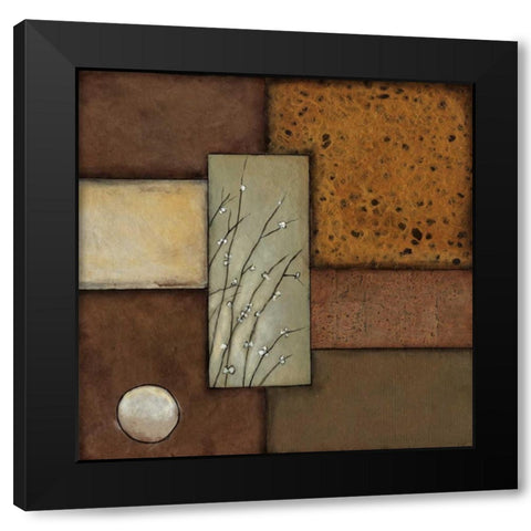 Pussy Willows II Black Modern Wood Framed Art Print by St.Germain, Patrick