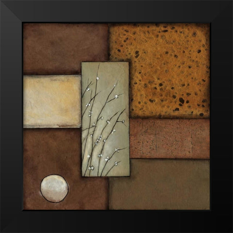 Pussy Willows II Black Modern Wood Framed Art Print by St.Germain, Patrick