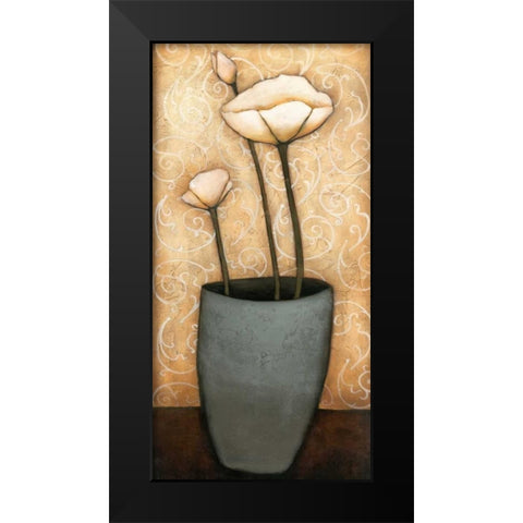 Mon Jardine I Black Modern Wood Framed Art Print by Alves, Helena