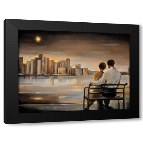 Reflections III Black Modern Wood Framed Art Print by Biddle, Trish