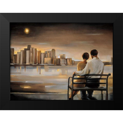 Reflections III Black Modern Wood Framed Art Print by Biddle, Trish