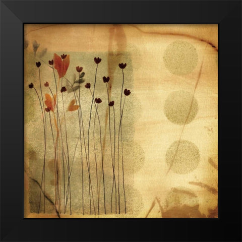 Playful Meadow I Black Modern Wood Framed Art Print by Leal, Fernando