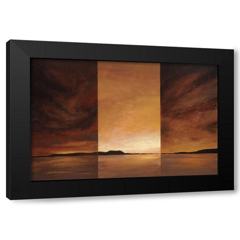 Solitude Black Modern Wood Framed Art Print with Double Matting by Kaminsky, Earl