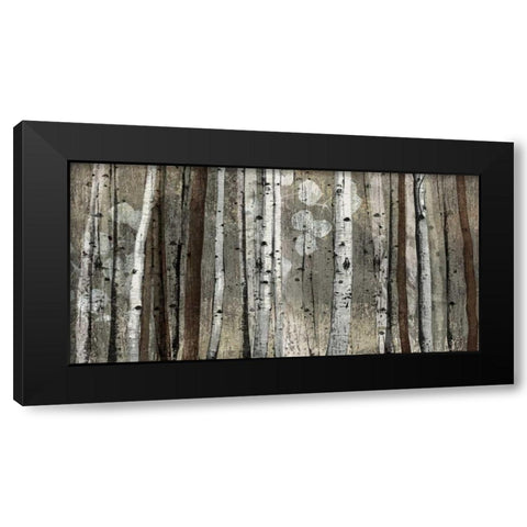 Silver Lining Black Modern Wood Framed Art Print with Double Matting by Venter, Tandi