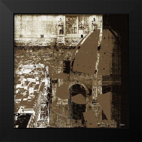 Architectural Renaissance I Black Modern Wood Framed Art Print by NOAH