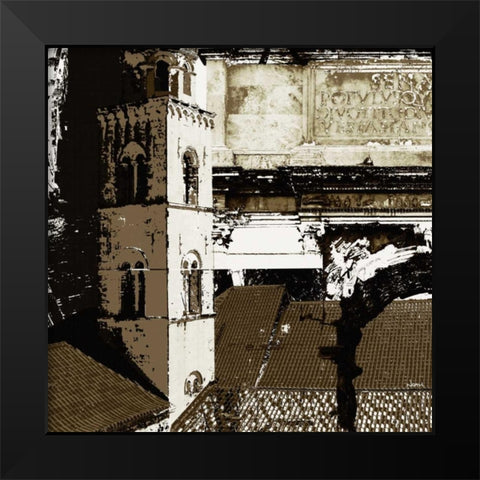 Architectural Renaissance II Black Modern Wood Framed Art Print by NOAH