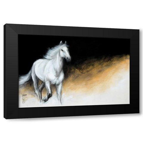 Light and Dark Black Modern Wood Framed Art Print by Katic, Milenko