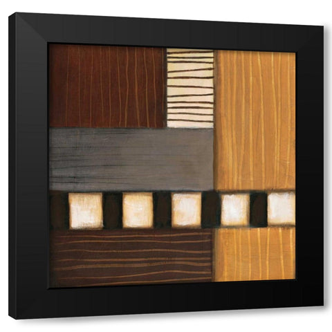 Brushwood I Black Modern Wood Framed Art Print with Double Matting by Eve