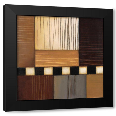 Brushwood II Black Modern Wood Framed Art Print with Double Matting by Eve