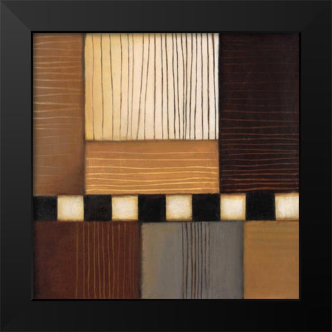 Brushwood II Black Modern Wood Framed Art Print by Eve