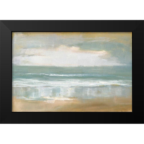 Shoreline Black Modern Wood Framed Art Print by Gold, Caroline
