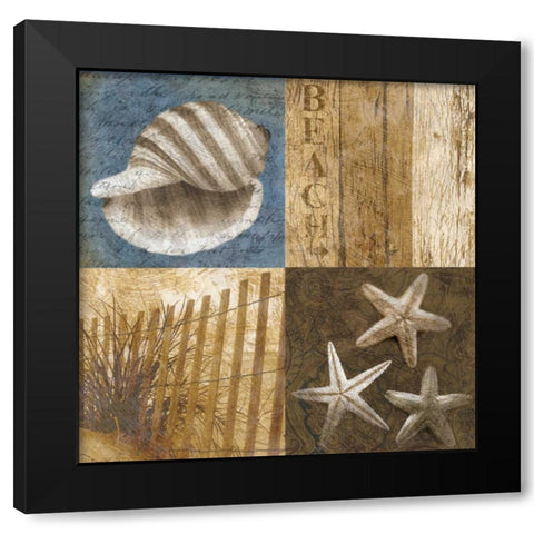 Seaside Memories II Black Modern Wood Framed Art Print by Mallett, Keith