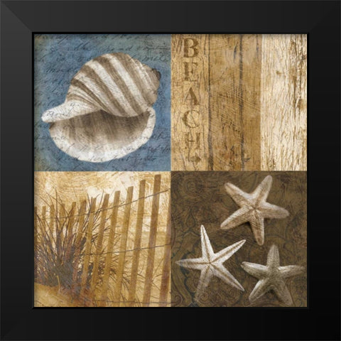 Seaside Memories II Black Modern Wood Framed Art Print by Mallett, Keith