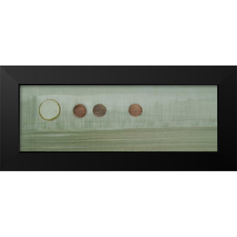 Aqua Drops III Black Modern Wood Framed Art Print by Parker, Karen Lorena