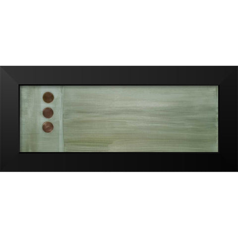Aqua Drops IV Black Modern Wood Framed Art Print by Parker, Karen Lorena