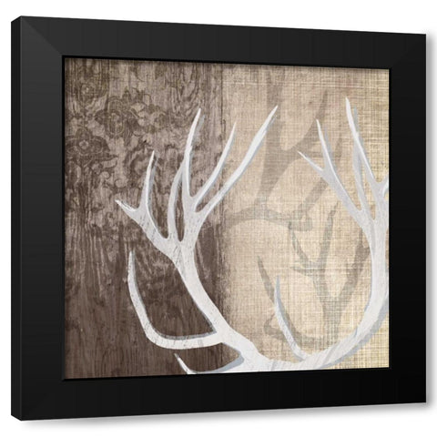 Deer Lodge I Black Modern Wood Framed Art Print by Venter, Tandi