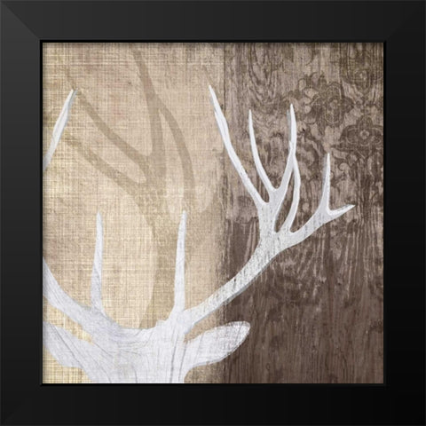Deer Lodge II Black Modern Wood Framed Art Print by Venter, Tandi
