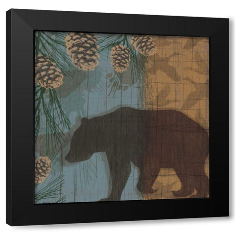Yellowstone Park I Black Modern Wood Framed Art Print by Venter, Tandi