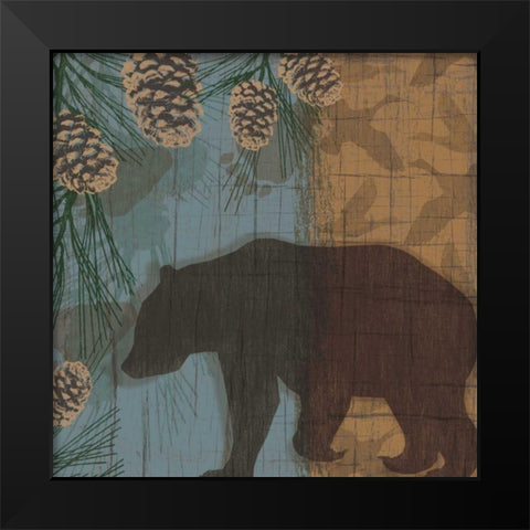 Yellowstone Park I Black Modern Wood Framed Art Print by Venter, Tandi