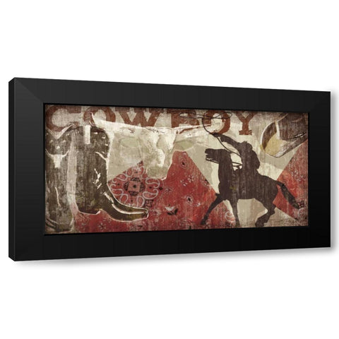 Saddle Up I Black Modern Wood Framed Art Print with Double Matting by Venter, Tandi